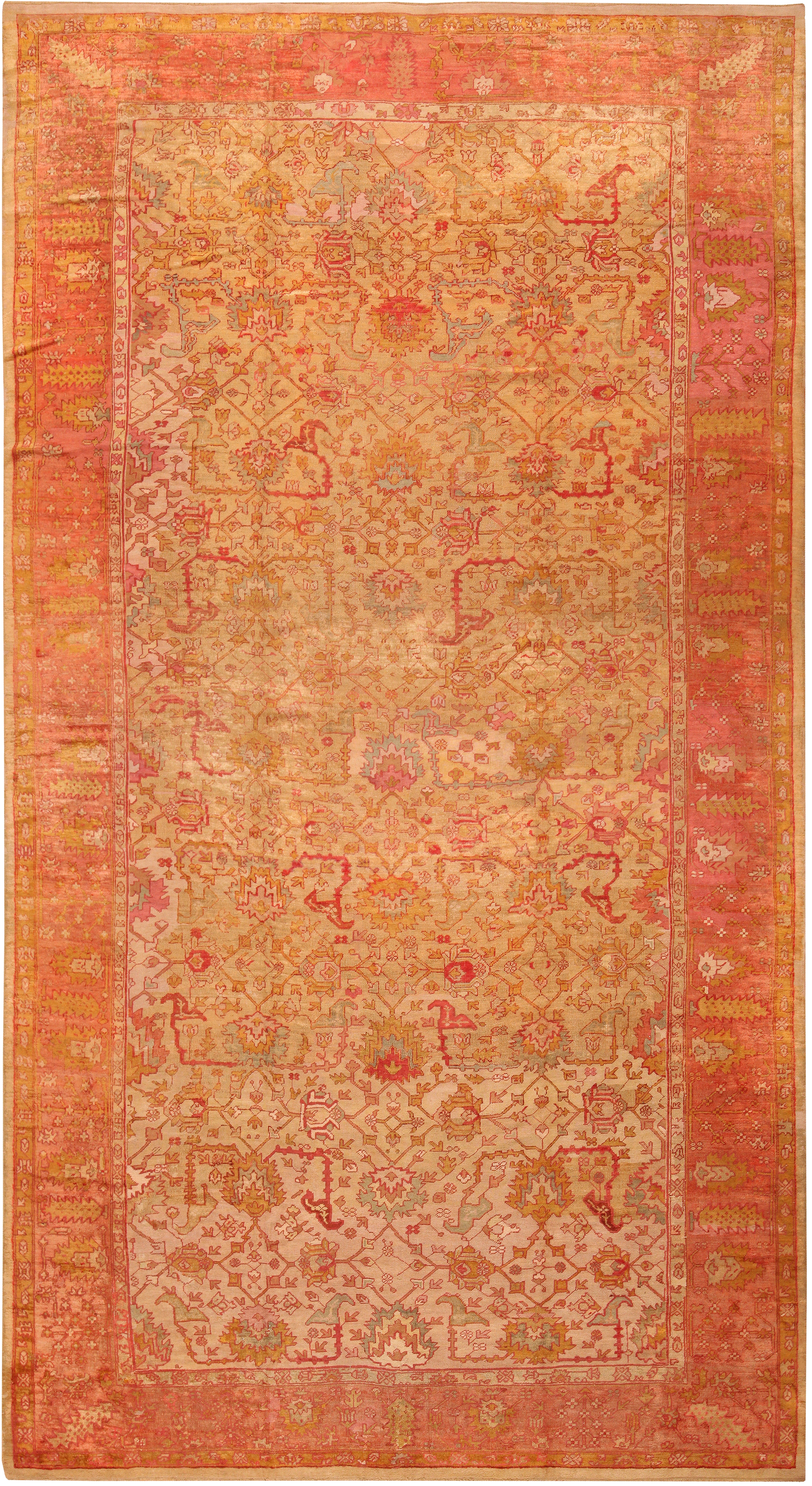Antique oushak Carpet - # 53477