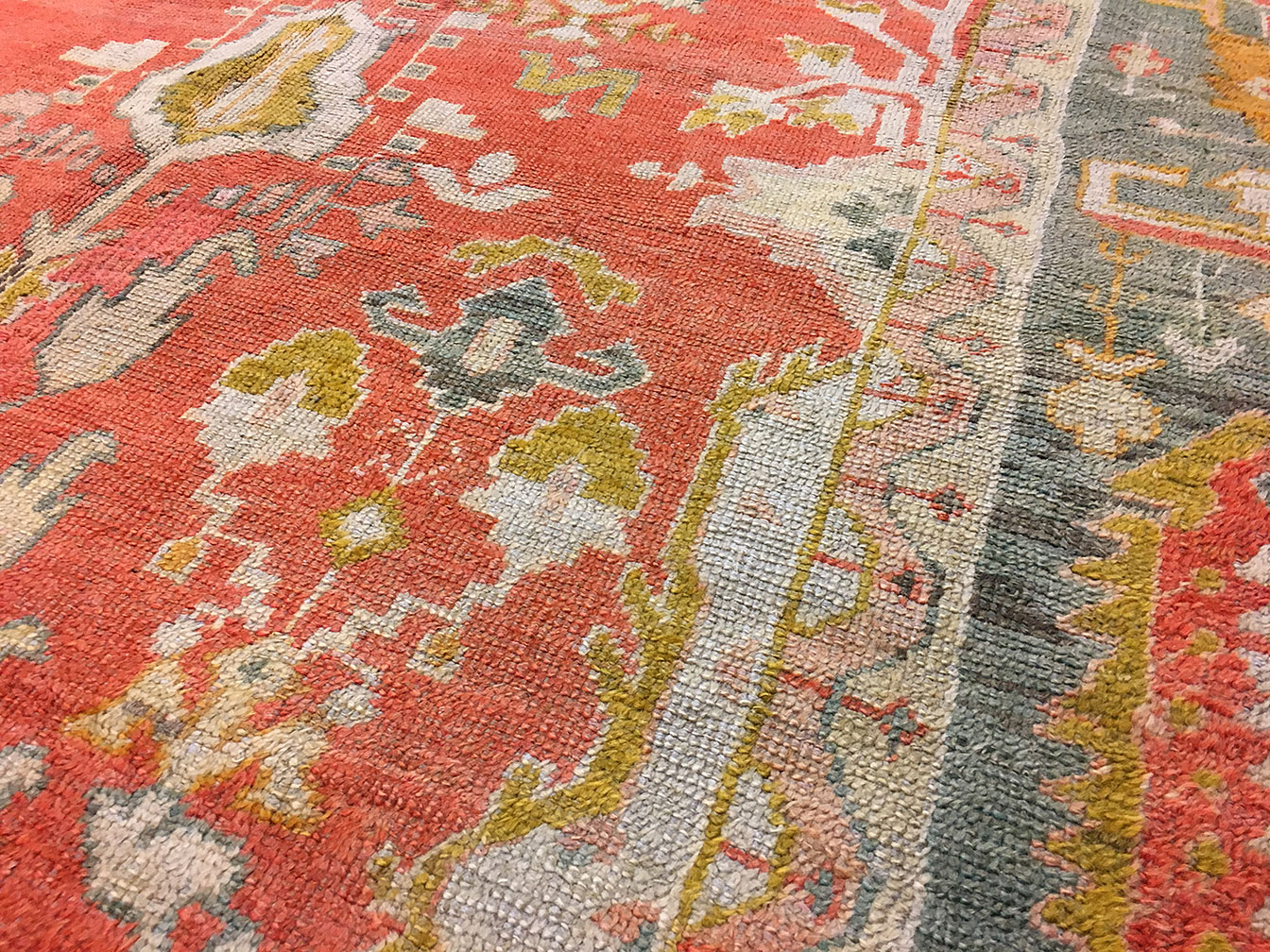Antique oushak Carpet - # 53493