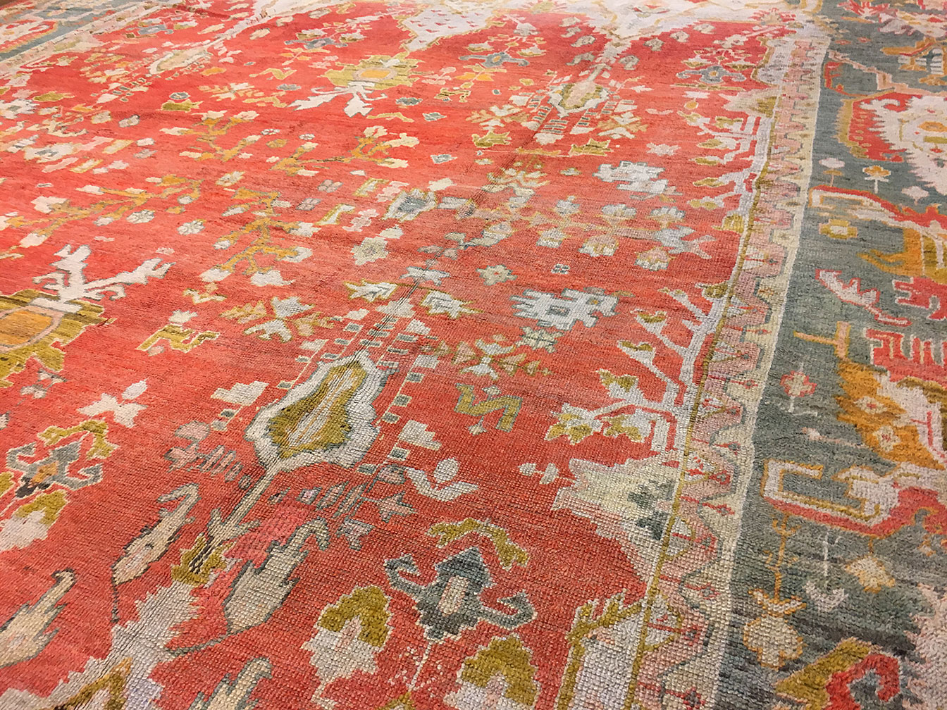 Antique oushak Carpet - # 53493