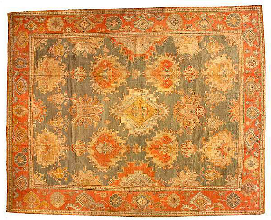 Antique oushak Carpet - # 54254