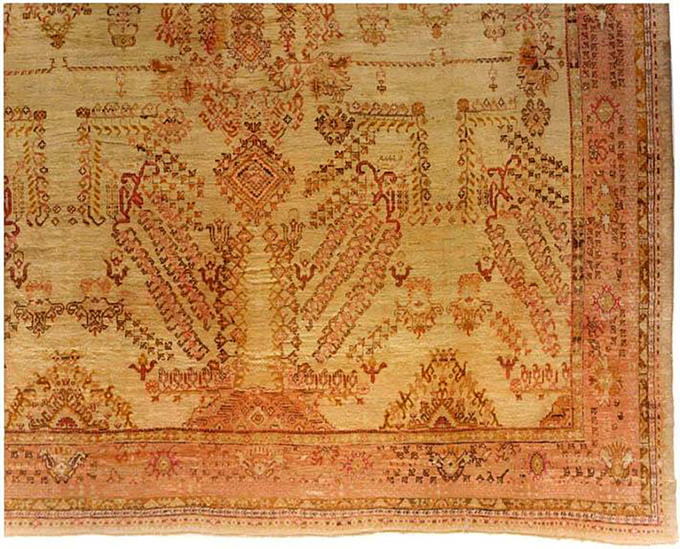 Antique oushak Carpet - # 54255