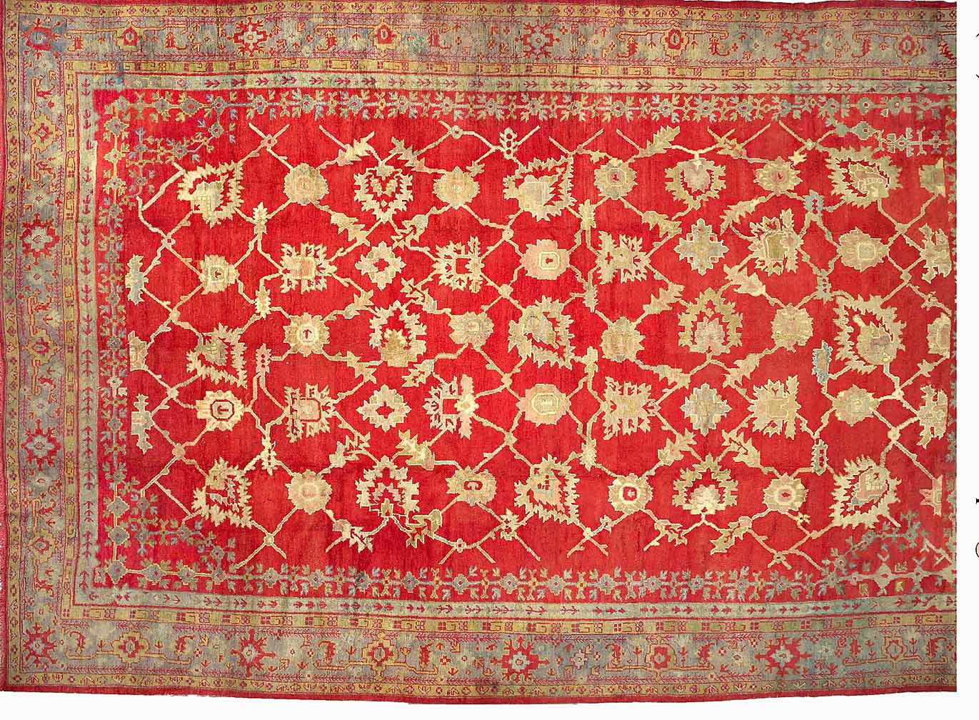 Antique oushak Carpet - # 54469