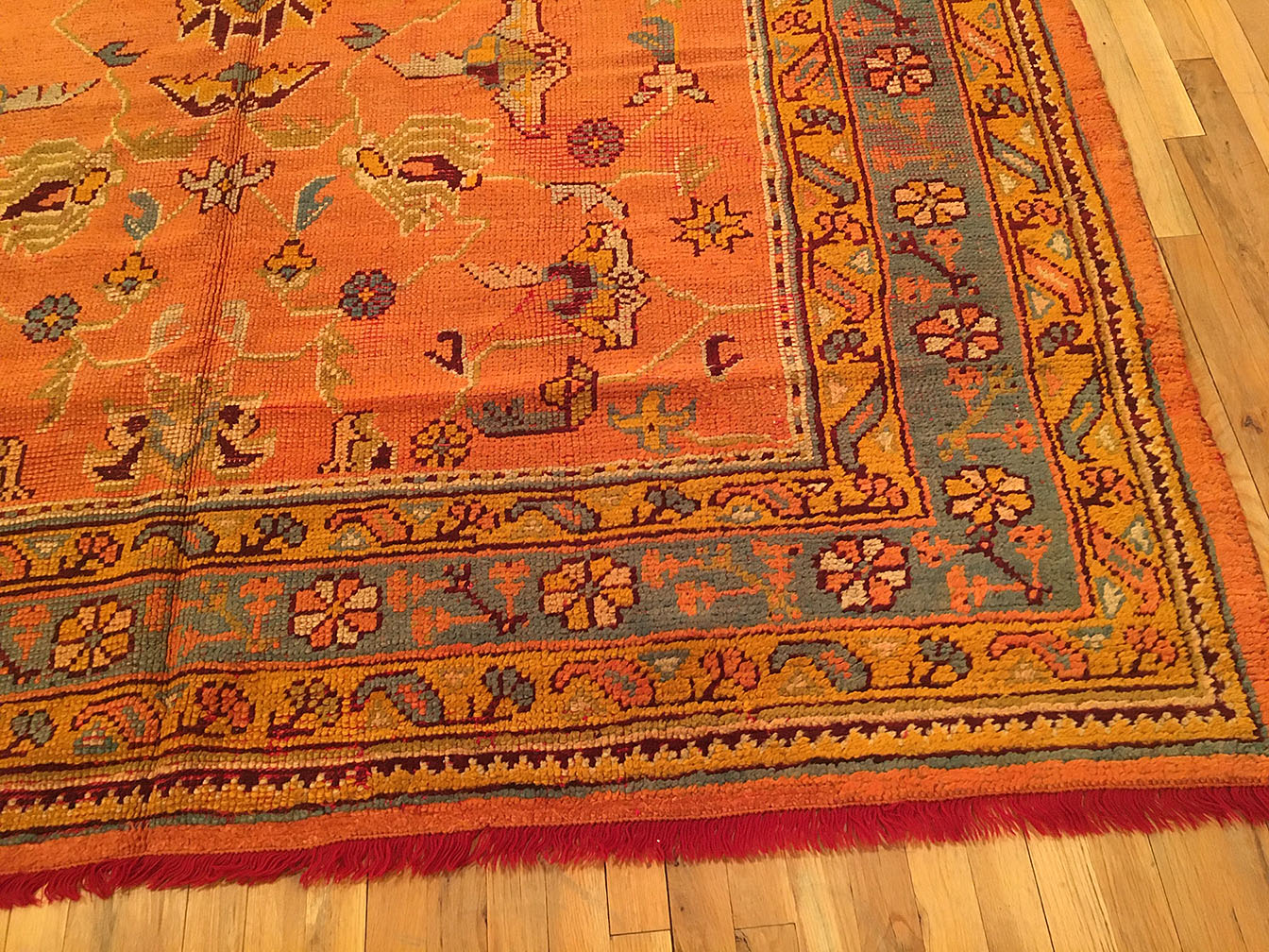 Antique oushak Carpet - # 54718
