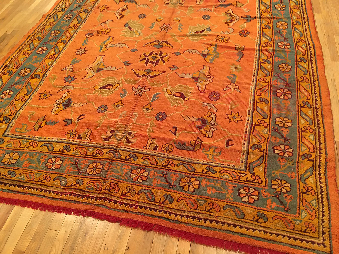 Antique oushak Carpet - # 54718