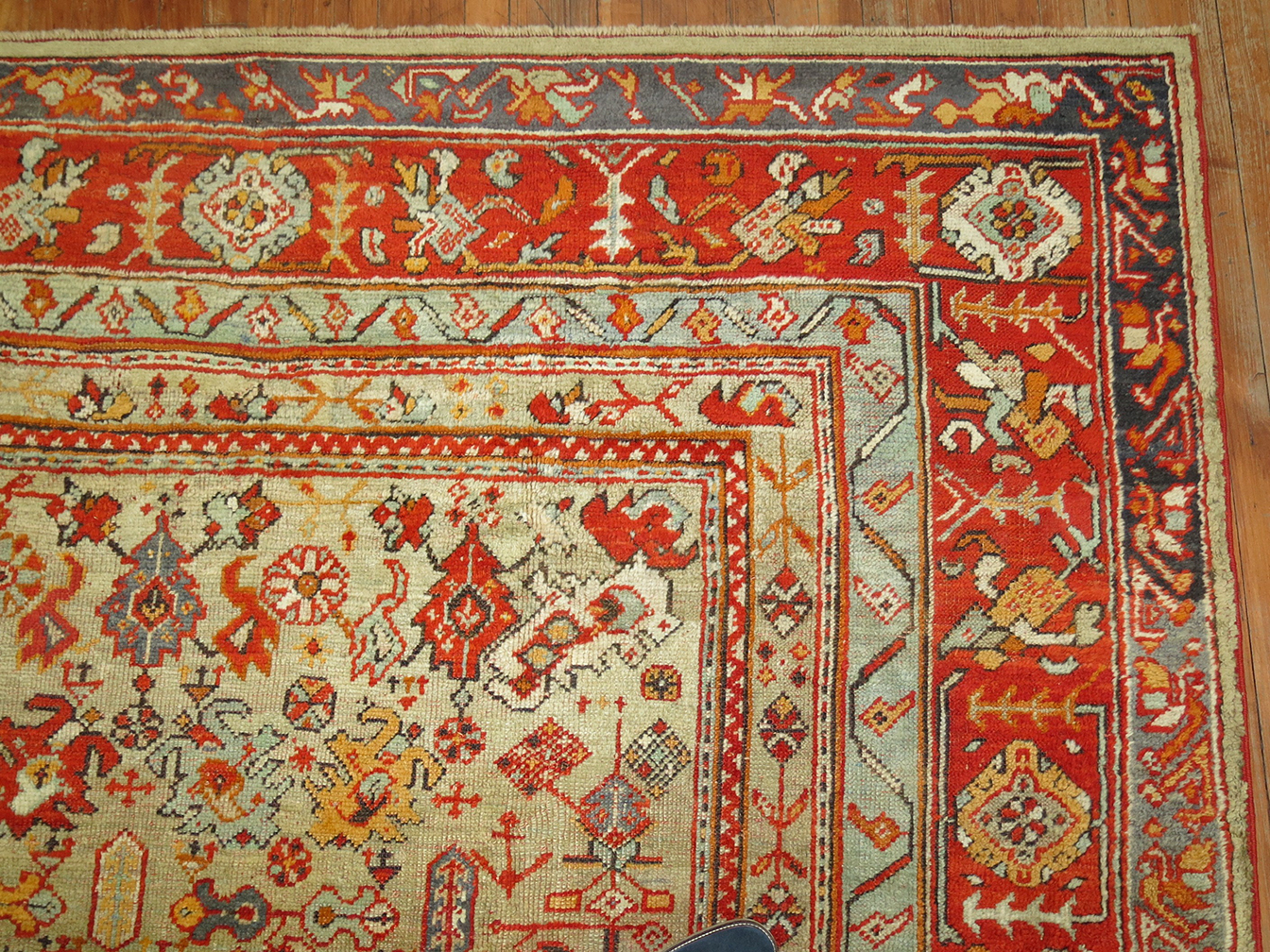 Antique oushak Carpet - # 55705