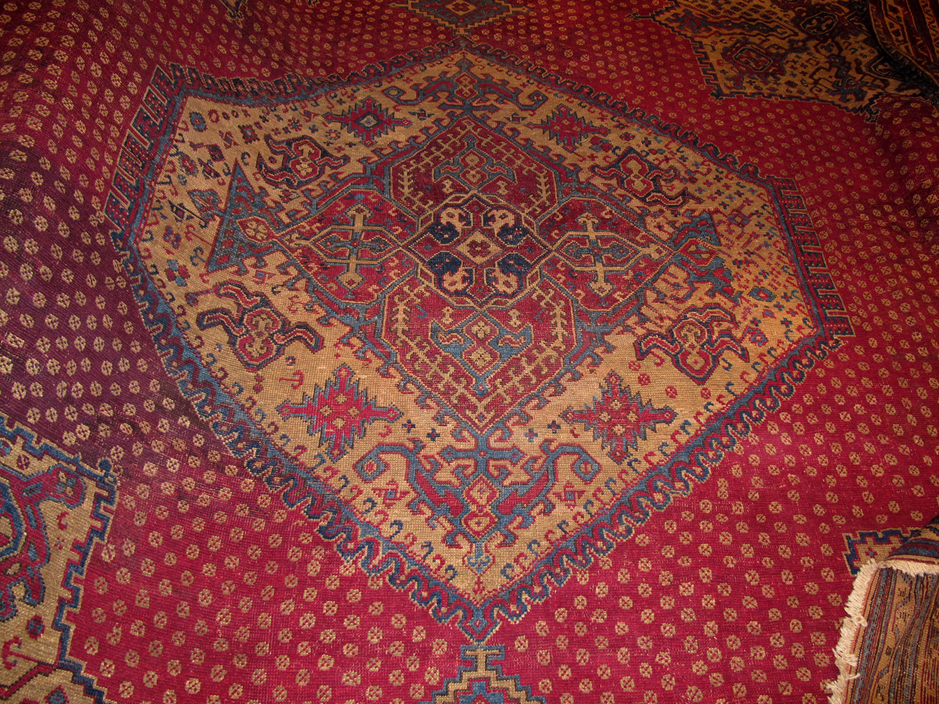 Antique oushak Carpet - # 56343
