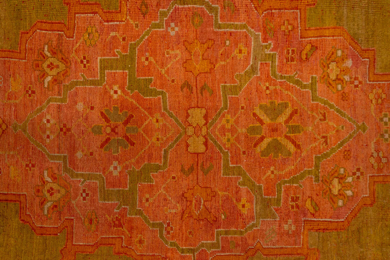 Antique oushak Carpet - # 56512