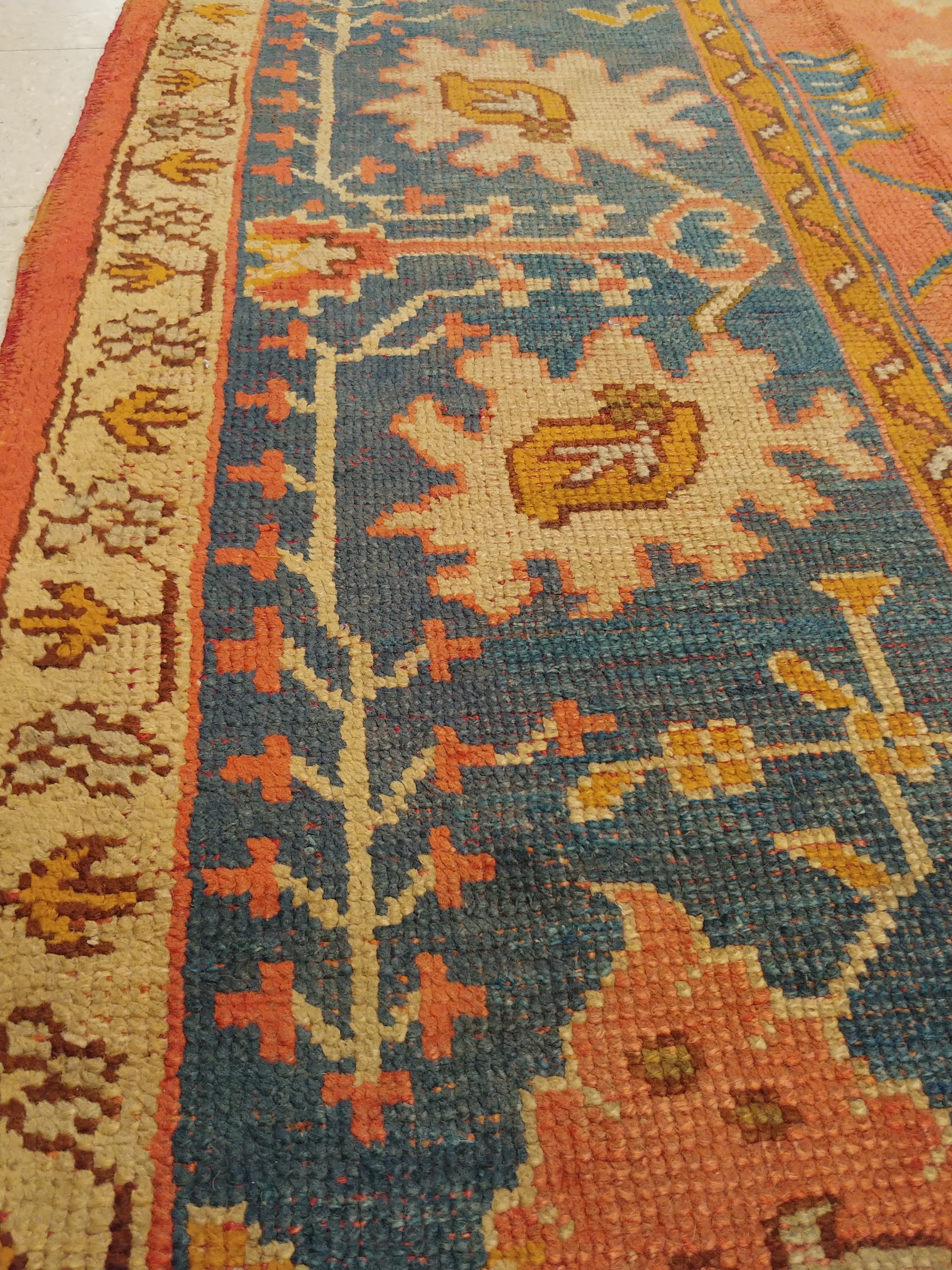 Antique oushak Carpet - # 56574