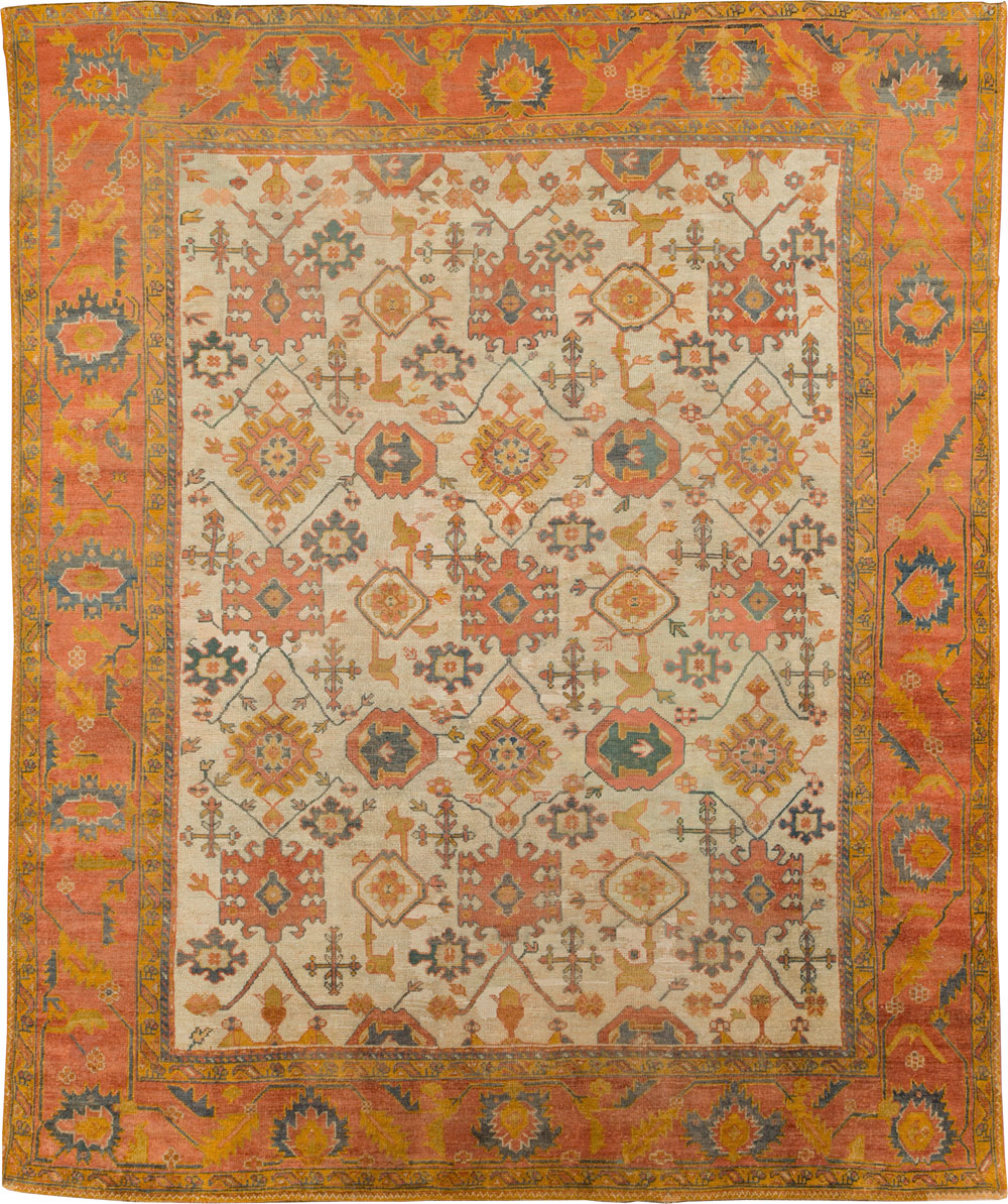 Antique oushak Carpet - # 56661