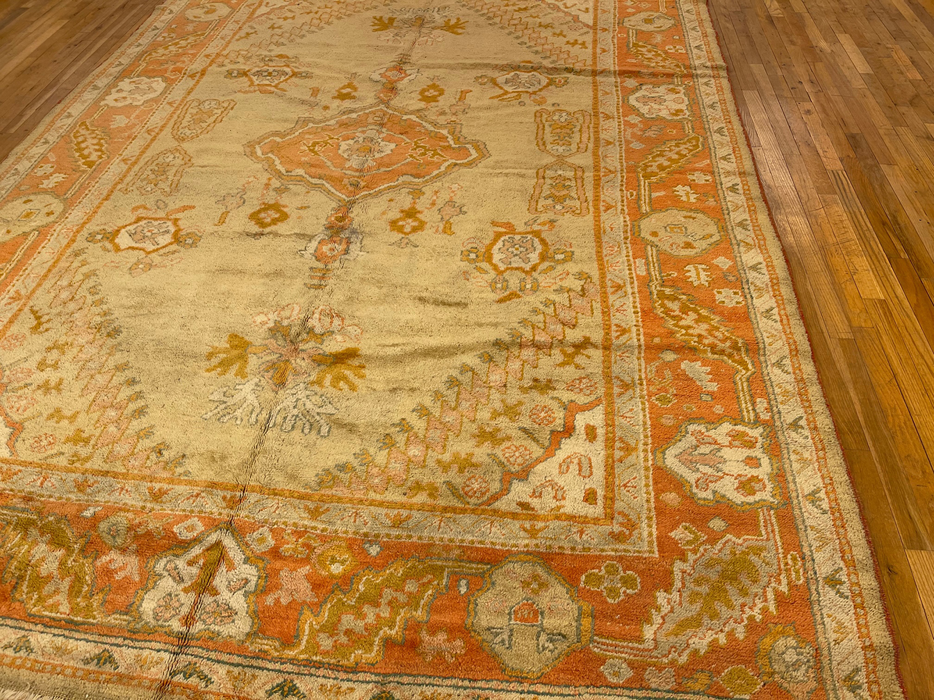 Antique oushak Carpet - # 57220