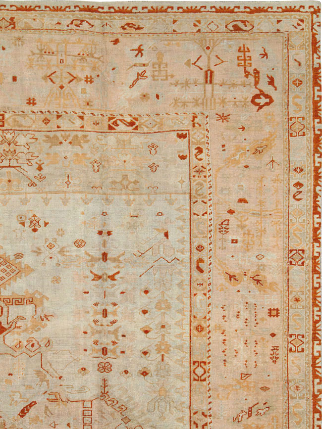 Antique oushak Carpet - # 58066