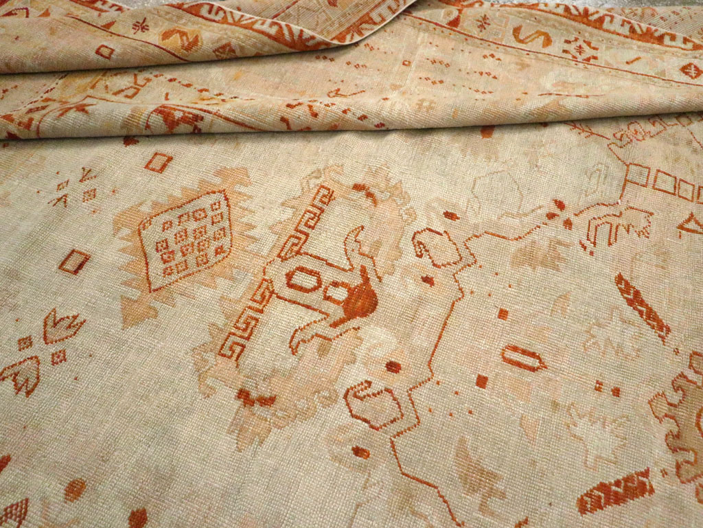 Antique oushak Carpet - # 58066