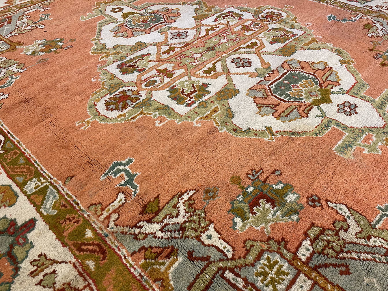 Antique oushak Carpet - # 58173