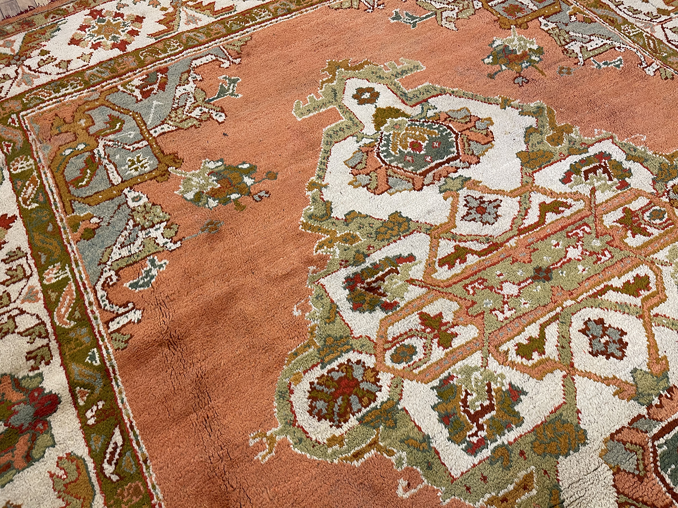 Antique oushak Carpet - # 58173