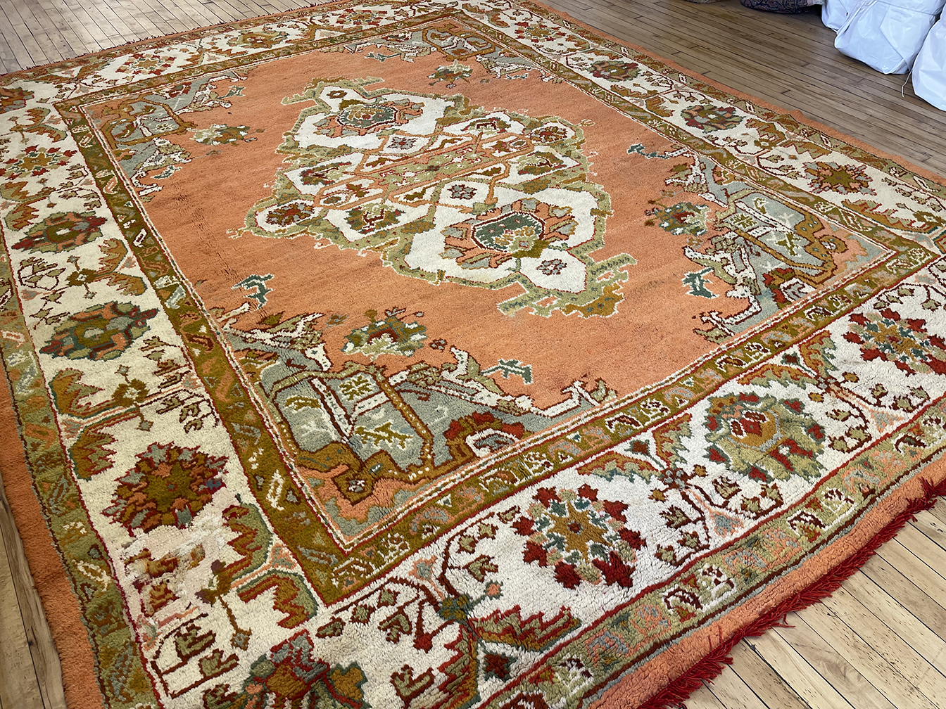 Antique oushak Carpet - # 58173