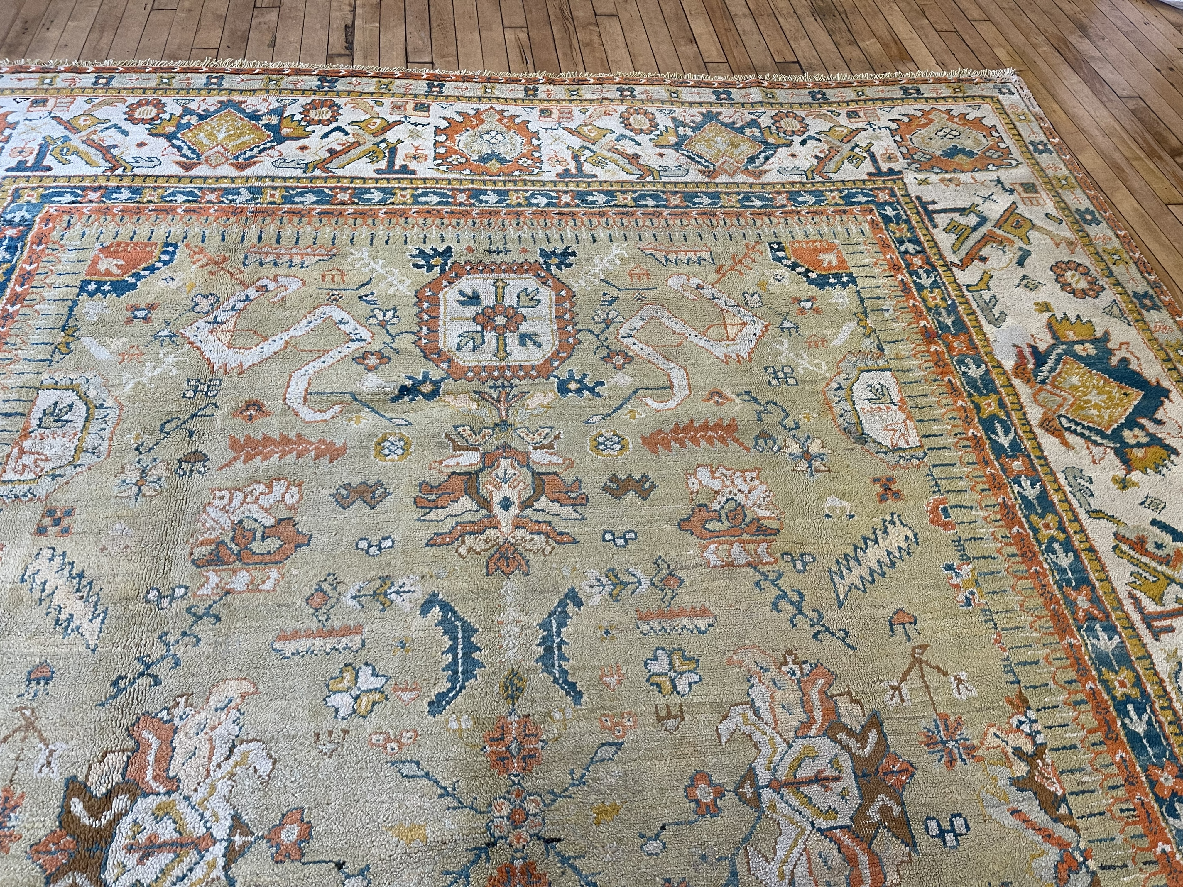 Antique oushak Carpet - # 58270