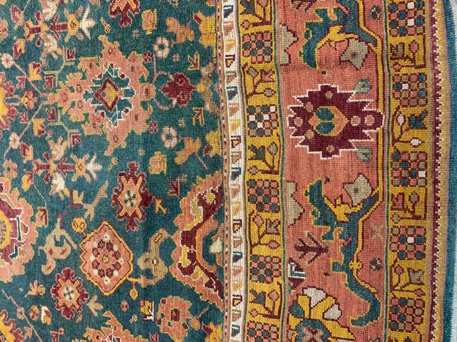Antique oushak Carpet - # 58282