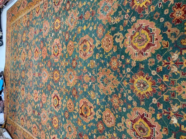 Antique oushak Carpet - # 58282