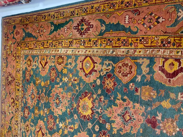 Antique oushak Carpet - # 58282