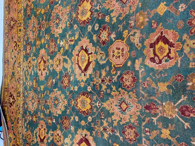 Antique oushak Carpet - # 58282