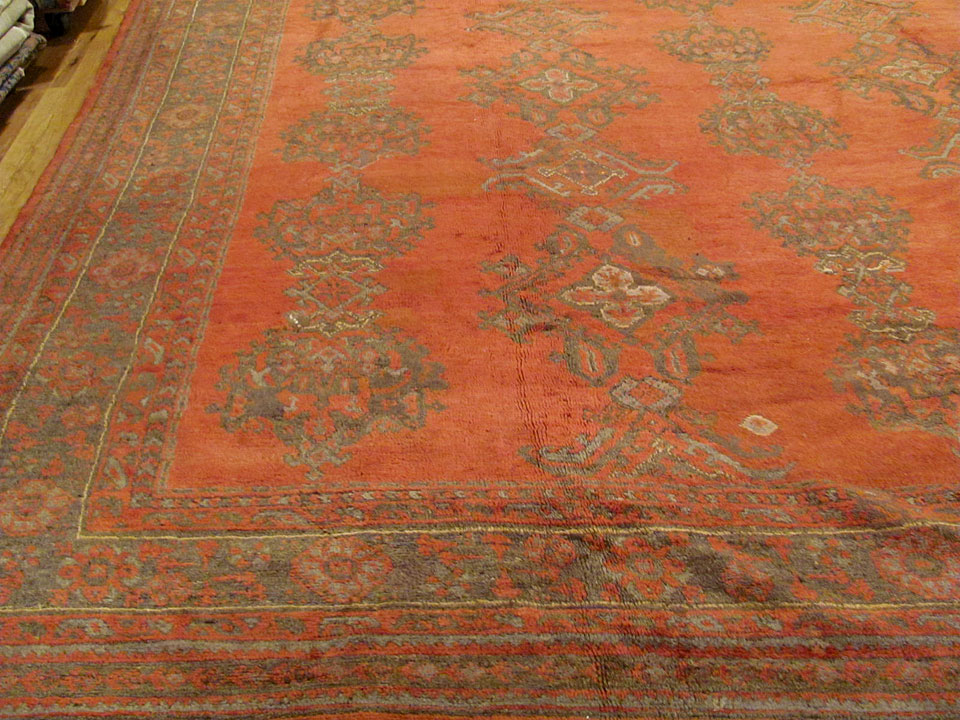 Antique oushak Carpet - # 6888