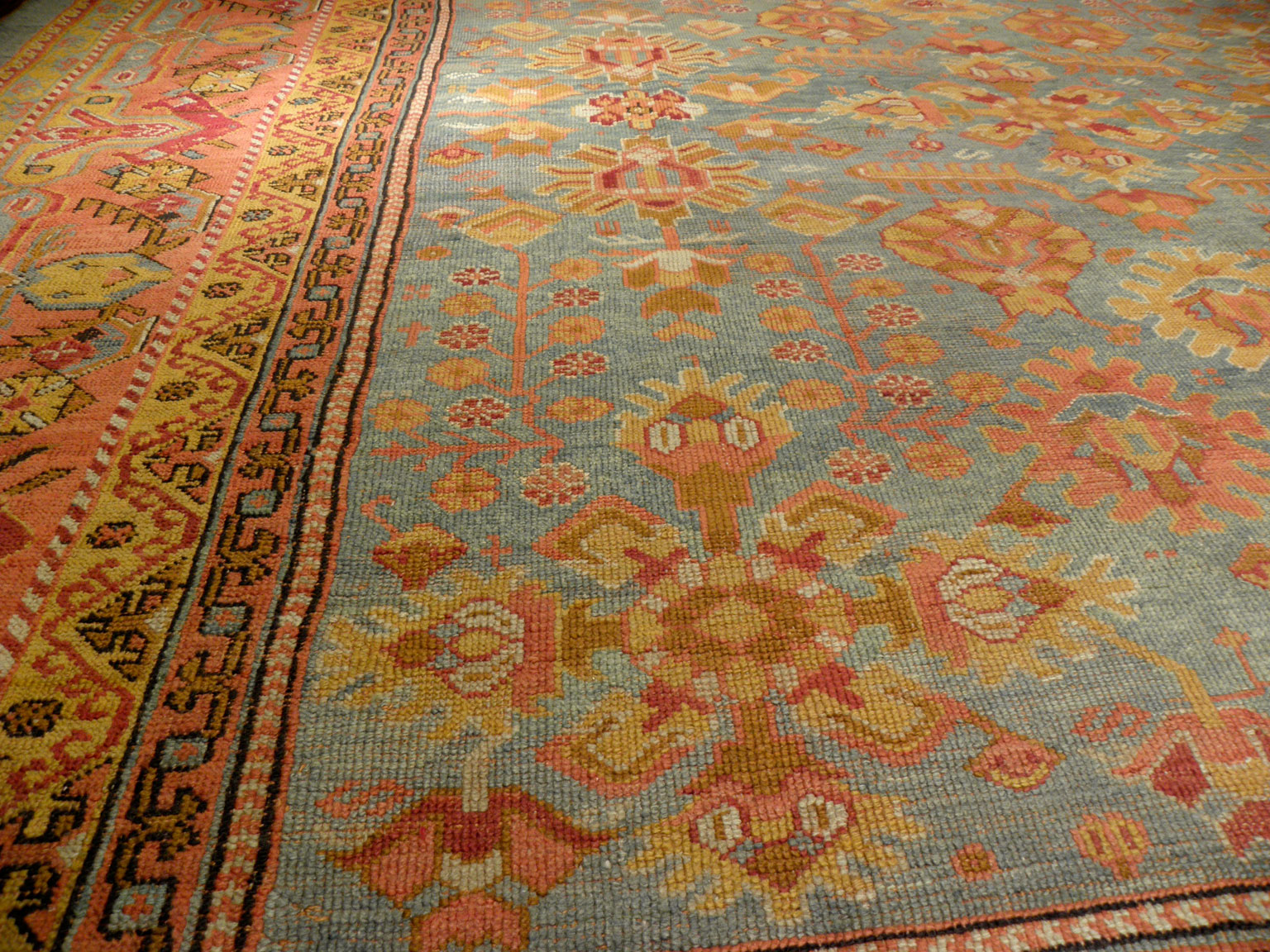 Antique oushak Carpet - # 7336
