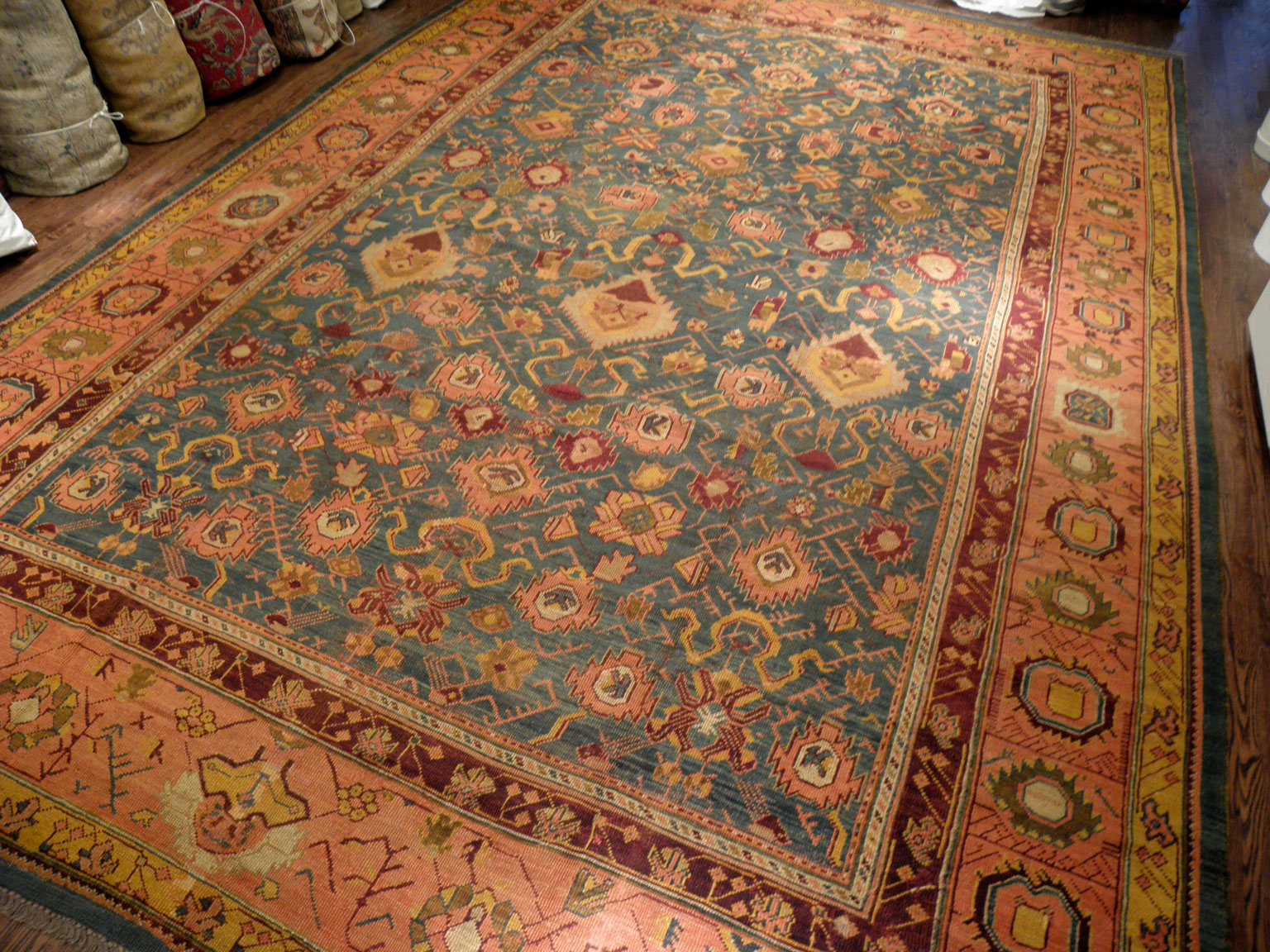Antique oushak Carpet - # 7339