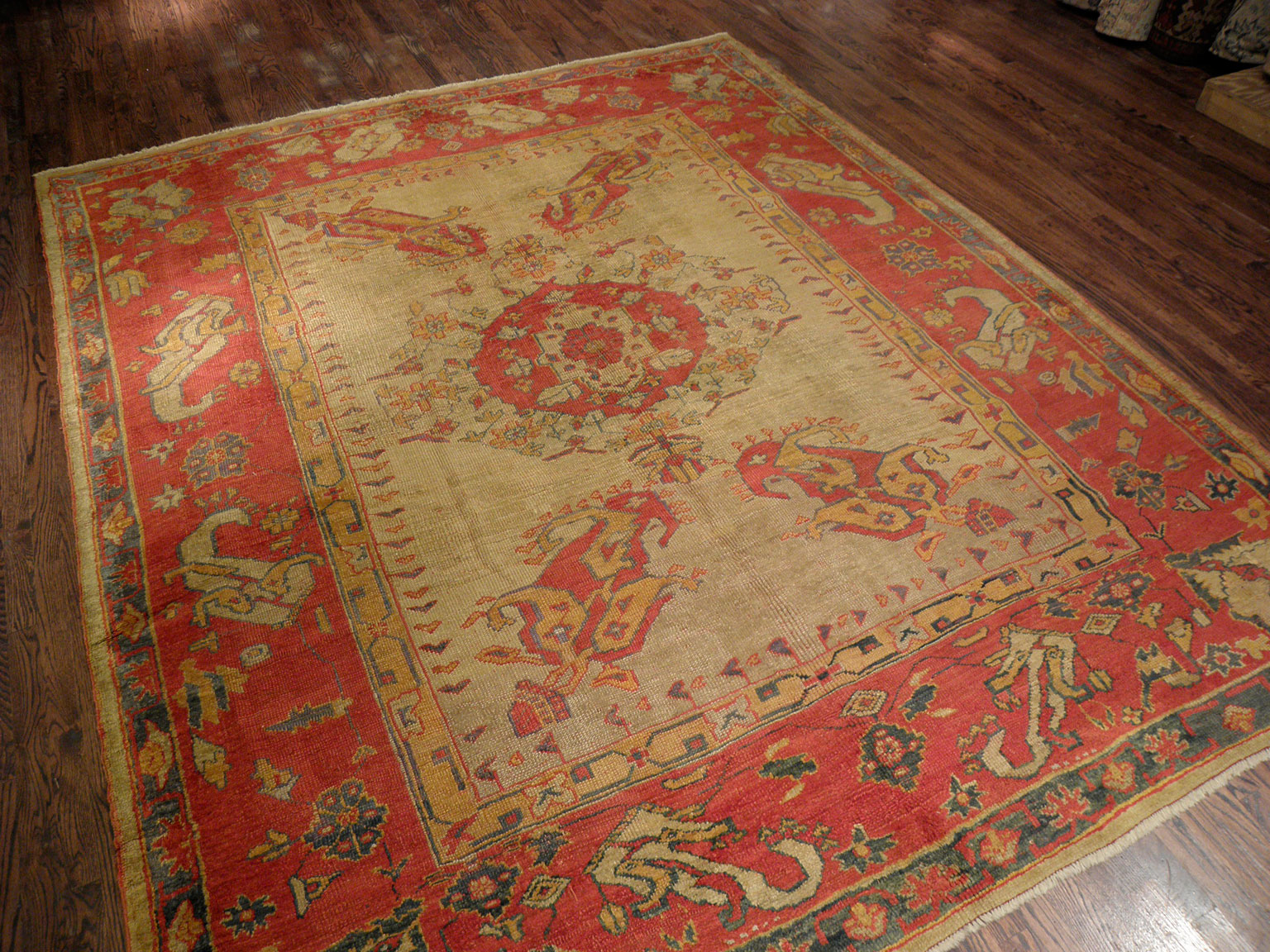 Antique oushak Carpet - # 7345