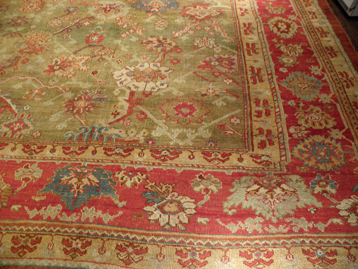 Antique oushak Carpet - # 7369