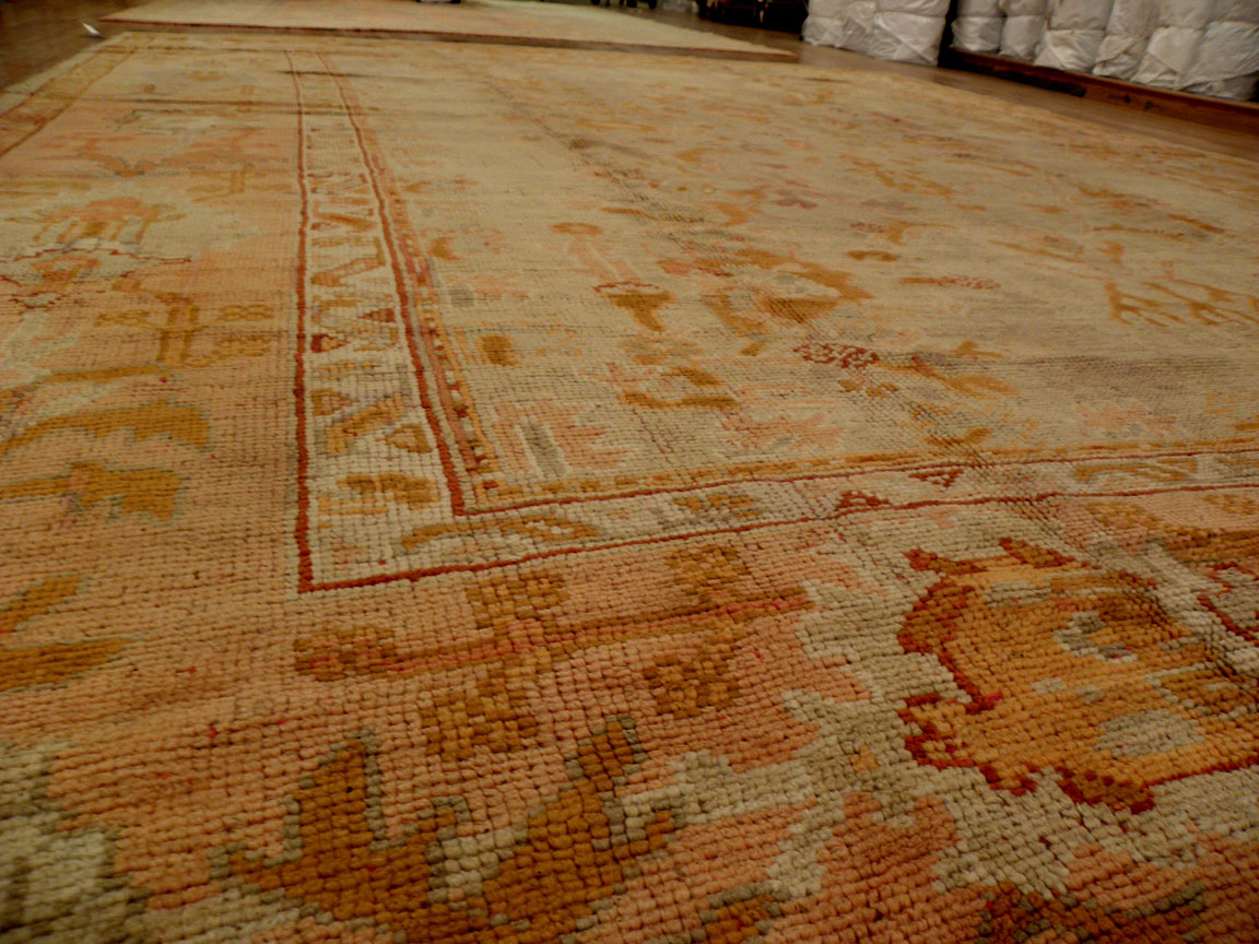 Antique oushak Carpet - # 7380