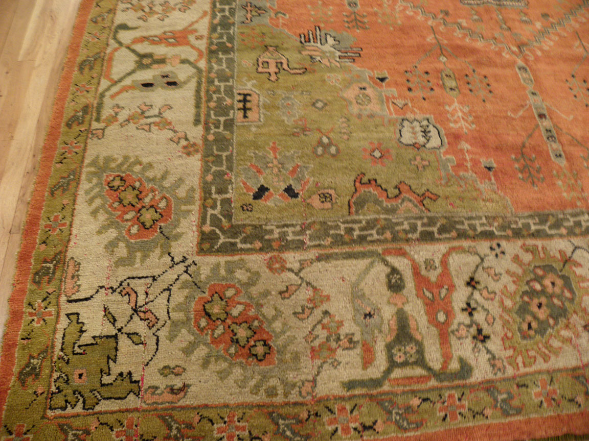 Antique oushak Carpet - # 7381