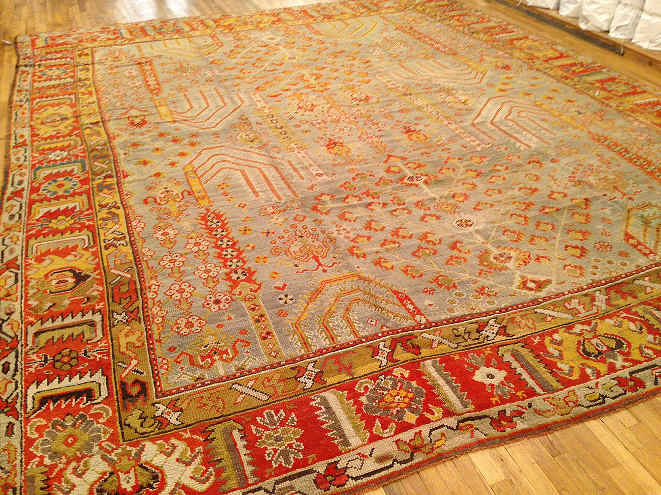 Antique oushak Carpet - # 7397