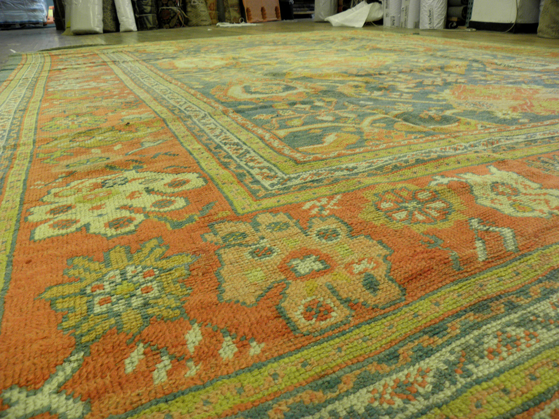 Antique oushak Carpet - # 7416
