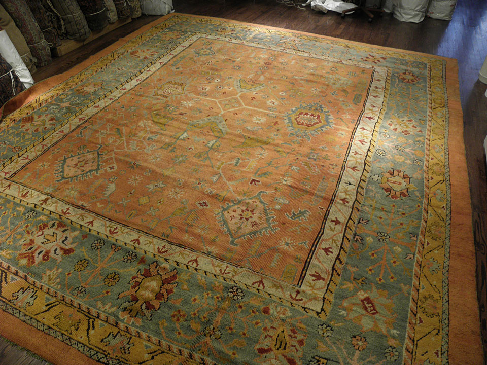 Antique oushak Carpet - # 7603
