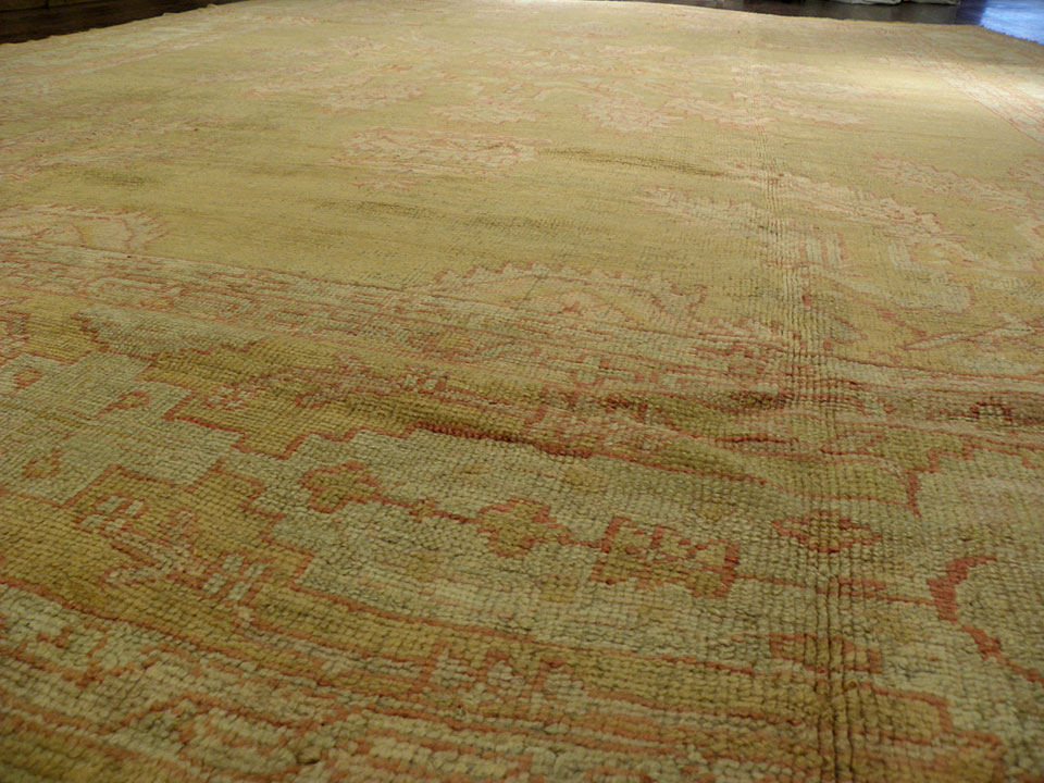 Antique oushak Carpet - # 7604