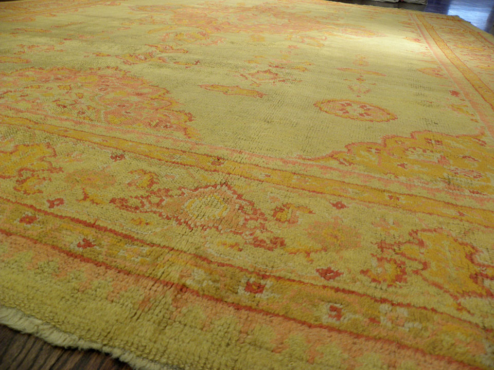 Antique oushak Carpet - # 7605