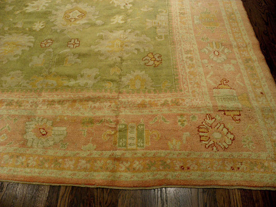 Antique oushak Carpet - # 7608