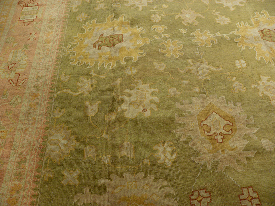 Antique oushak Carpet - # 7608