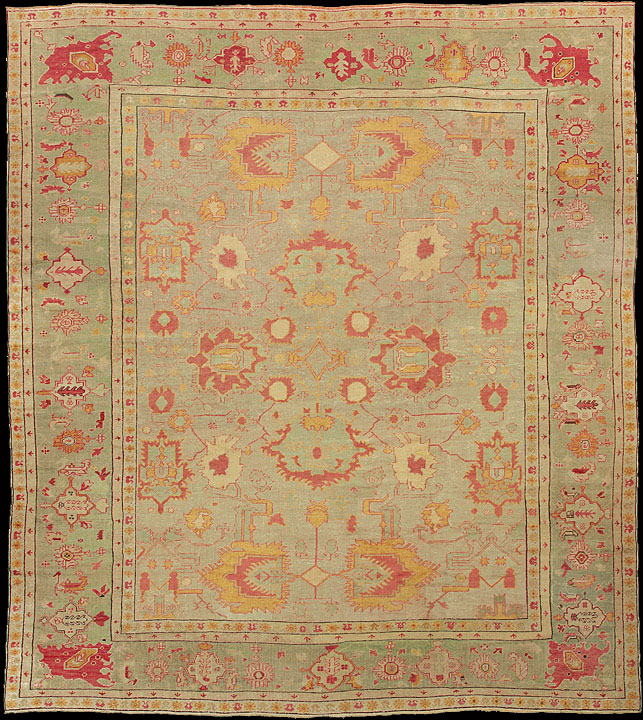 Antique oushak Carpet - # 7618