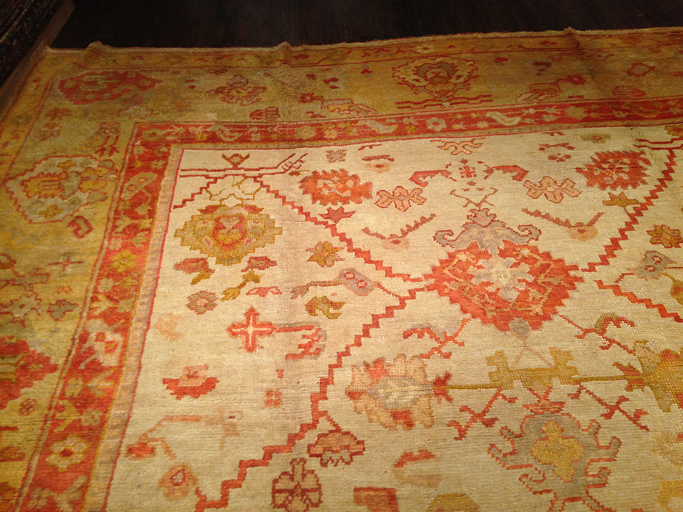 Antique oushak Carpet - # 7728