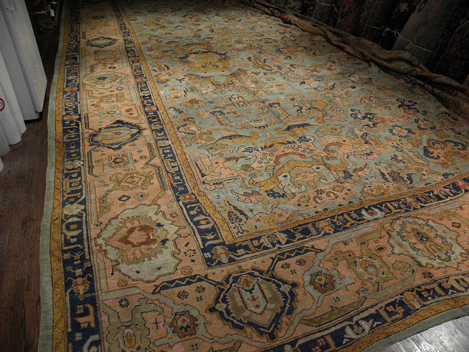 Antique oushak Carpet - # 7751
