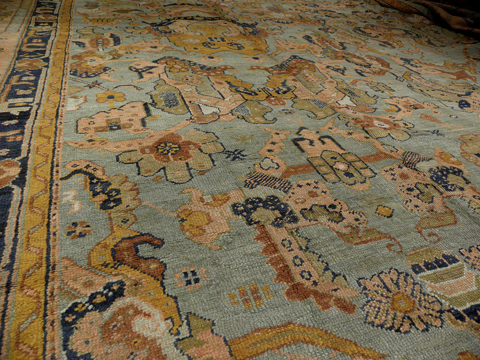 Antique oushak Carpet - # 7751