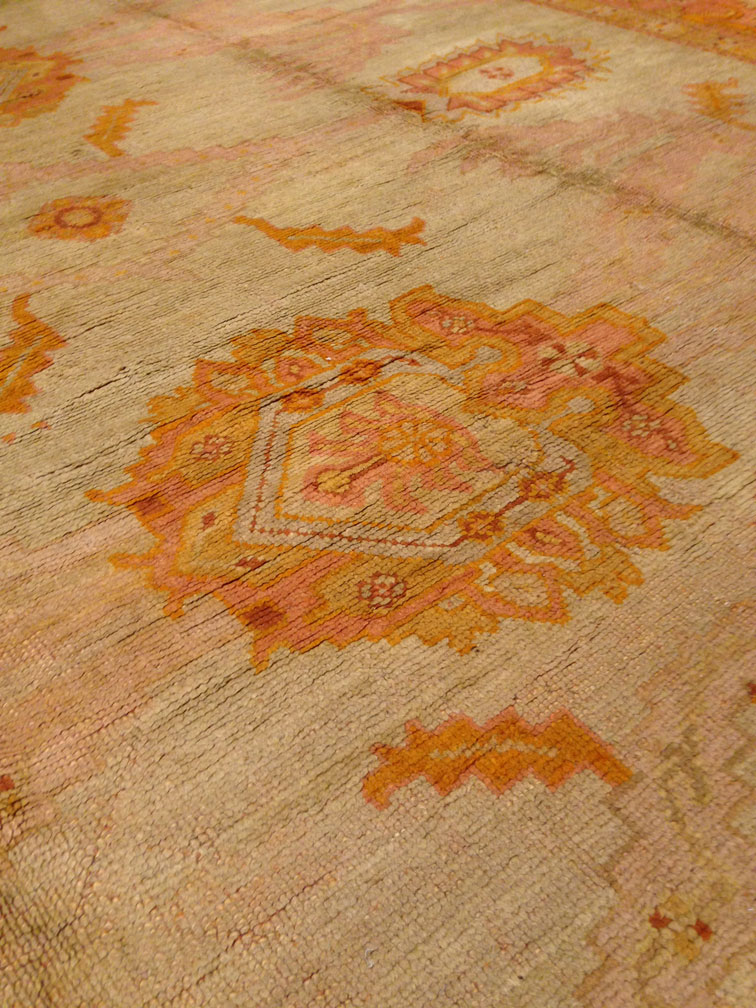 Antique oushak Carpet - # 8682