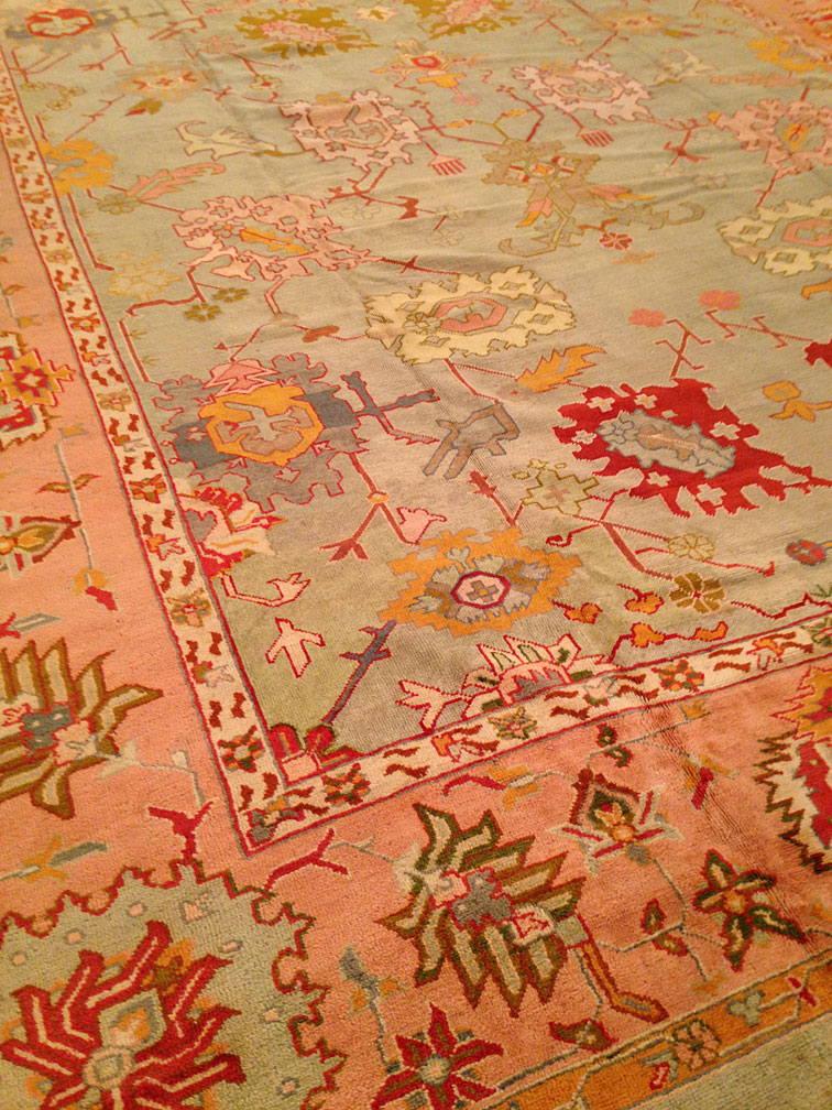 Antique oushak Carpet - # 8690