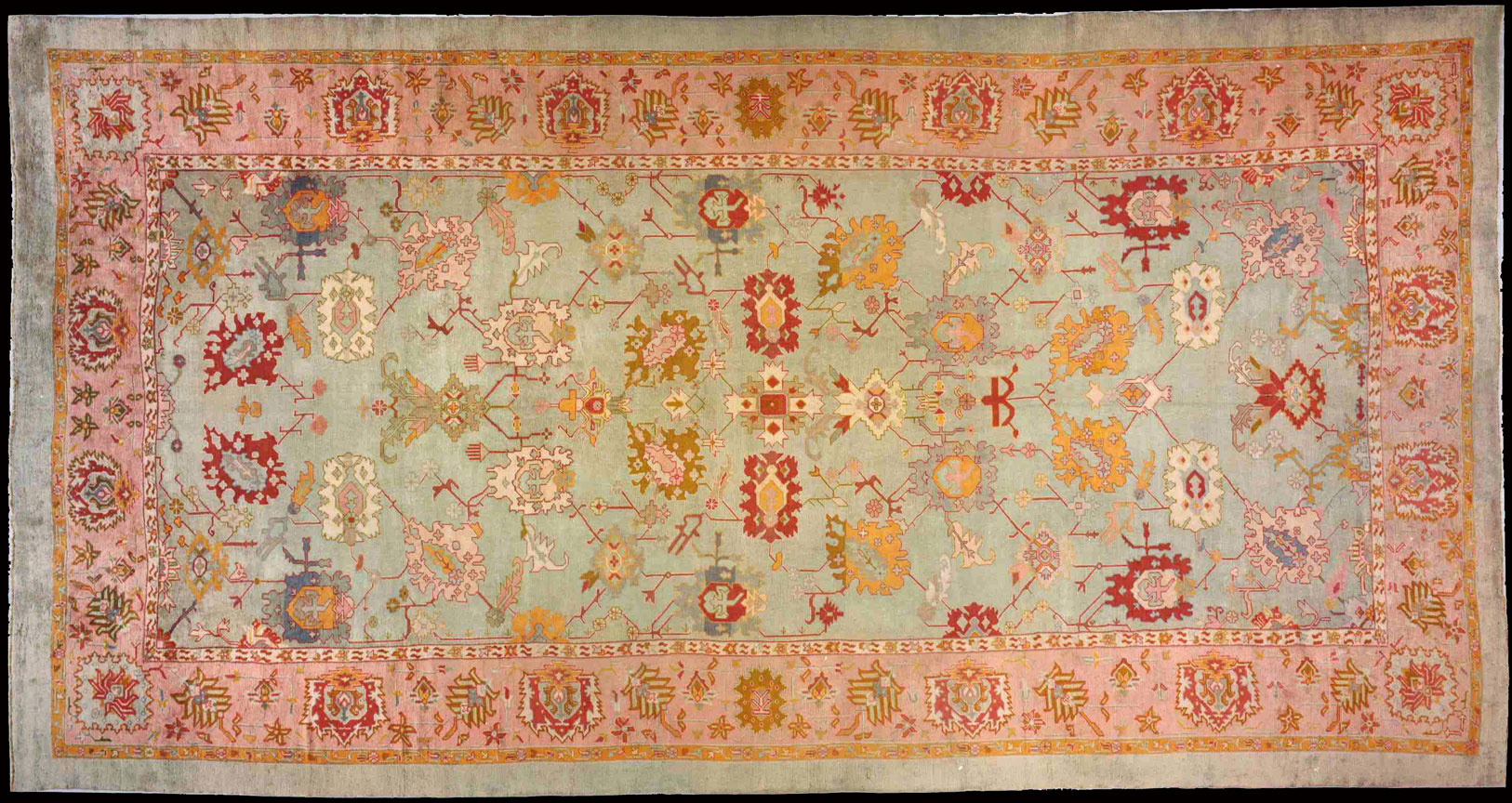 Antique oushak Carpet - # 8690