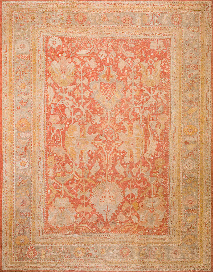 Antique oushak Carpet - # 8695