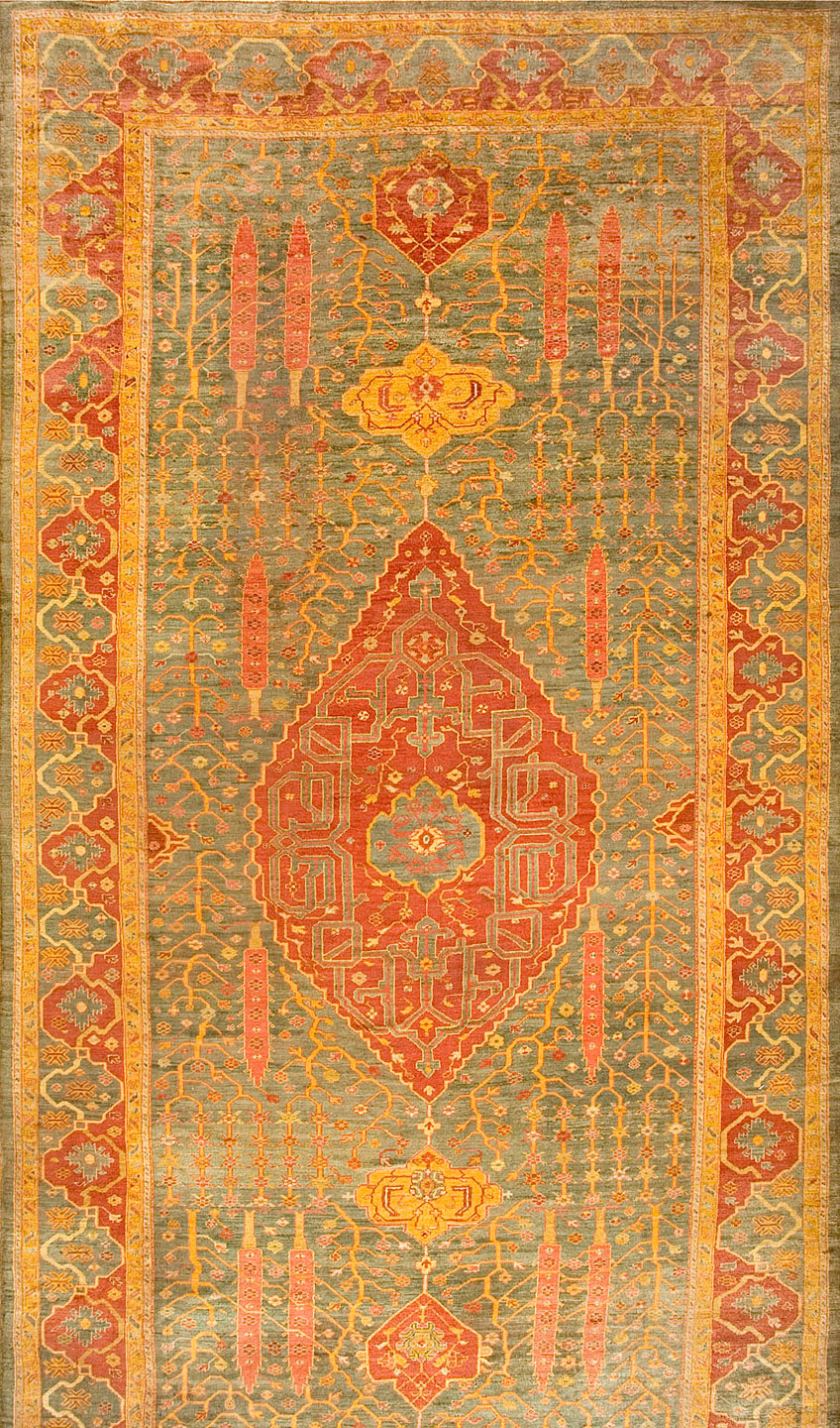 Antique oushak Carpet - # 8698