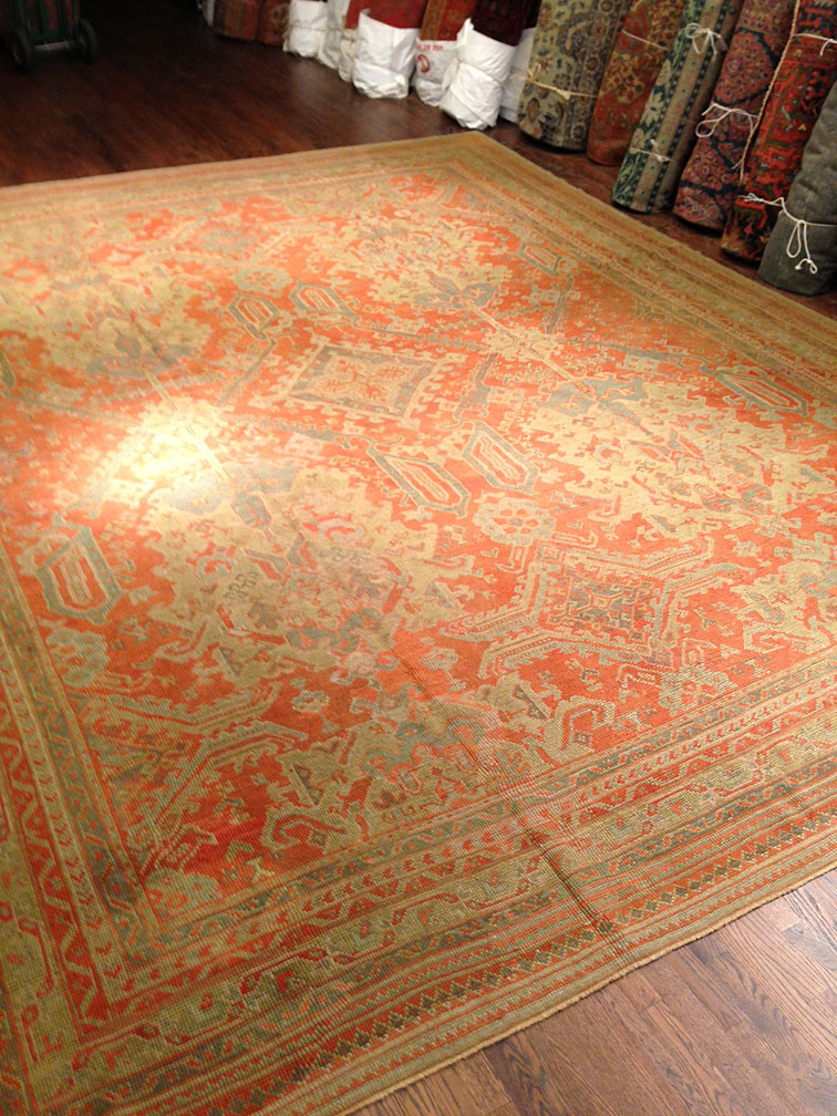 Antique oushak Carpet - # 8715