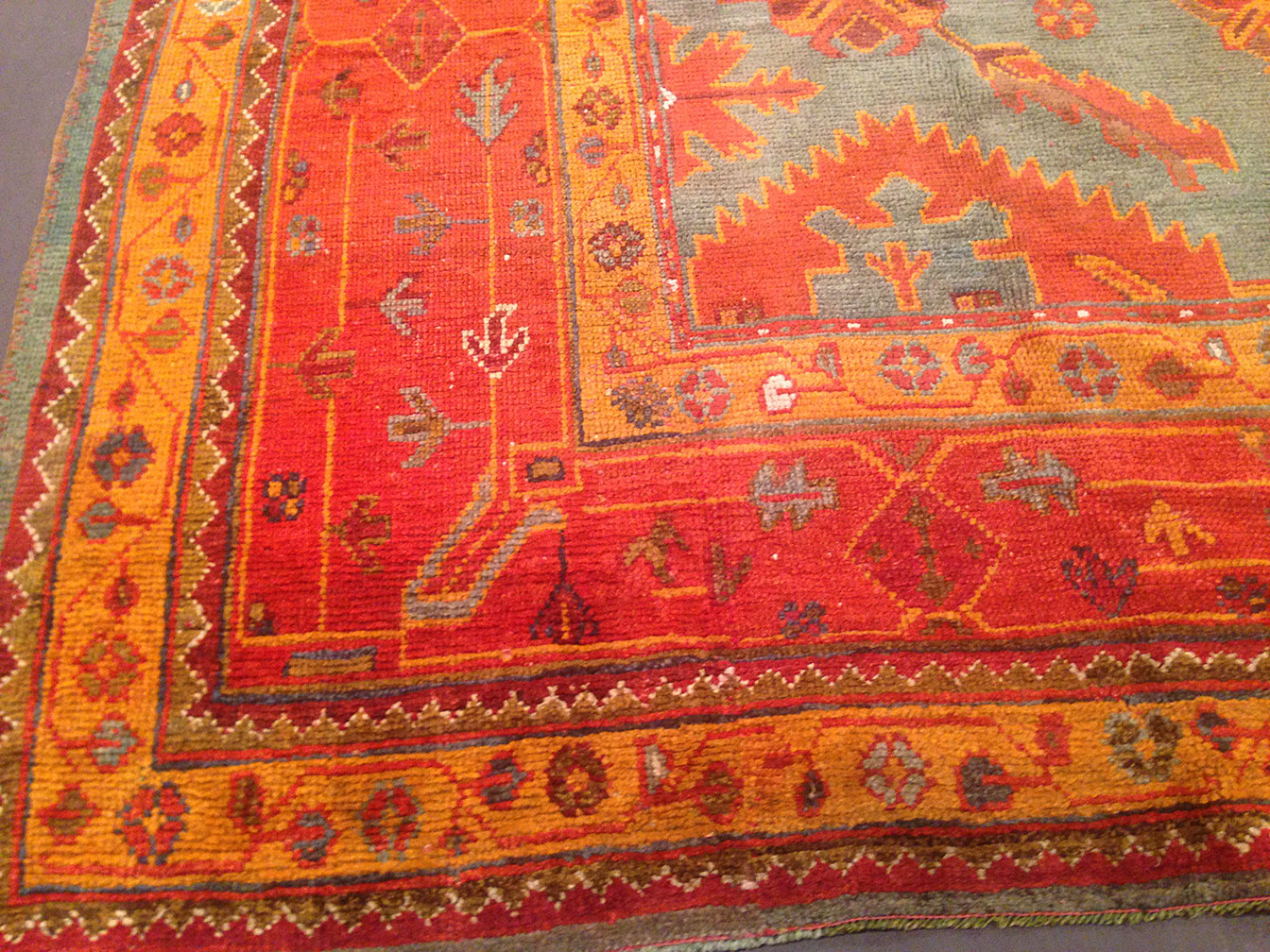 Antique oushak Carpet - # 8717