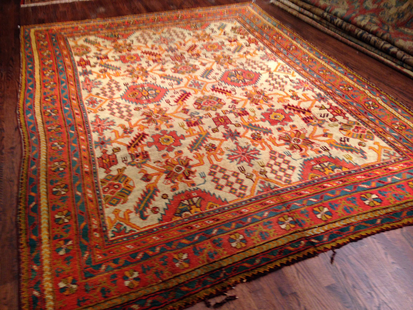 Antique oushak Carpet - # 8793